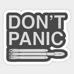 Don't Panic SpaceX Space Mars Sticker